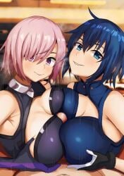 1boy 2girls 2girls1boy background before_cum before_cumshot big_breasts blue_eyes blue_eyes_female blue_hair blue_hair_female blush blushing_at_viewer blushing_female breasts_focus breasts_visible_through_clothing ciel_(tsukihime) cleavage cleavage_focus clothed clothed_female_nude_male clothed_sex clothing cock_out cute_girl double_titfuck fate_(series) female female/male/female female_dominating female_dominating_male glans gloves grabbing grabbing_breasts grabbing_own_breast hard_cock hard_penis hard_sex harder high_resolution horny horny_female horny_male huge_breasts looking_at_viewer male mash_kyrielight melty_blood melty_blood:_type_lumina naughty naughty_face naughty_smile nude_male_clothed_female open_eyes panting penis penis_out pervert pink_glans pink_hair pink_hair_female pov pov_eye_contact pov_male powered_ciel purple_eyes purple_eyes_female remastered short_hair short_hair_female smile smiley_face smiling smiling_at_viewer titjob trio tsukihime tsukihime_(remake) type-moon upscaled visible_breasts wanting_cum young_female young_girl young_woman