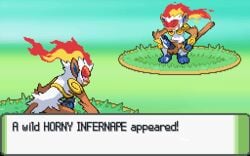 animated cum gameplay_mechanics gif infernape male masturbation nintendo penis pixel_animation pixel_art pokemon pokemon_(species) pokemon_battle unknown_artist yaoi