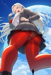 ai_generated edelgard_von_hresvelg fire_emblem fire_emblem:_three_houses giantess nintendo pantylines