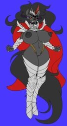 1girls 2015 anthro anthrofied areola armor big_breasts bimbo bimbofication black_fur black_hair breasts clothed clothing equine erect_nipples eye_mist female friendship_is_magic fur glowing glowing_eyes grievers hair hi_res horn hourglass_figure huge_breasts king_sombra king_sombra_(mlp) mammal my_little_pony navel nipples pauldron pauldrons pussy queen_umbra_(mlp) reiduran rule_63 skimpy smile solo soulteam unconvincing_armor unicorn