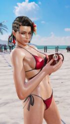 3d ass azucena_milagros_ortiz_castillo bandai_namco beach big_ass big_breasts breasts brown_eyes brown_hair curvy curvy_female curvy_figure dark-skinned_female dark_skin dolphin_shorts earrings erect_nipples hair_ornament huge_breasts latina medium_hair mod namco night_club peruvian peruvian_female pose seductive sex shaved_crotch standing sweat tanned tekken tekken_8 thick_thighs video_game_character voluptuous voluptuous_female wide_hips