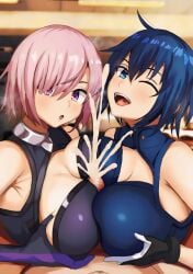 1boy 2girls 2girls1boy background big_breasts blue_eyes blue_eyes_female blue_hair blue_hair_female blush blushing_at_viewer blushing_female breasts_focus breasts_visible_through_clothing ciel_(tsukihime) cleavage cleavage_focus clothed clothed_female_nude_male clothed_sex clothing cock_out cum cum_outside cumming_from_titjob cumming_outside cute_girl double_titfuck ejaculating ejaculating_cum ejaculation fate_(series) female female/male/female female_dominating female_dominating_male glans gloves grabbing grabbing_breasts grabbing_own_breast happy happy_female happy_sex hard_cock hard_penis hard_sex harder high_resolution horny horny_female horny_male huge_breasts looking_at_viewer male mash_kyrielight melty_blood melty_blood:_type_lumina naughty naughty_face naughty_smile nude_male_clothed_female open_eyes open_mouth panting penis penis_out pervert pink_glans pink_hair pink_hair_female pov pov_eye_contact pov_male powered_ciel purple_eyes purple_eyes_female remastered short_hair short_hair_female smile smiley_face smiling_at_viewer sticky_cum suprise_cumshot suprised suprised_expression suprised_eyes suprised_look titjob trio tsukihime tsukihime_(remake) type-moon upscaled visible_breasts wanting_cum young_female young_girl young_woman