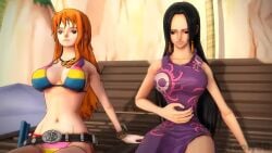 2girls all_the_way_through_fart animated belly_inflation bloating boa_hancock burp_cloud burping burping_in_face fart fart_cloud fart_in_mouth fart_inflation fart_torture farting_in_face farting_in_mouth female female_only gas_inflation kissing nami nami_(one_piece) one_piece post-timeskip tagme tooty3d video