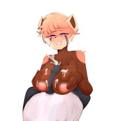 ahe_gao ahegao_face blowjob blowjob_face breasts breasts coo_meyo furry furry_female love penis penis_on_face semen