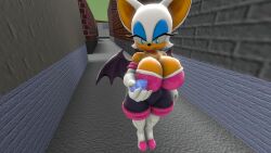 3d 3d_(artwork) 3d_artwork 3d_model breasts chaos_emerald curvy megacheese mobian mobian_(species) mobian_bat rouge_the_bat sega sonic_(series) sonic_adventure_2 sonic_the_hedgehog_(series)