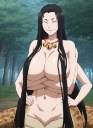 big_breasts dara-san lamia long_hair multiple_arms reiwa_no_dara-san snake_girl