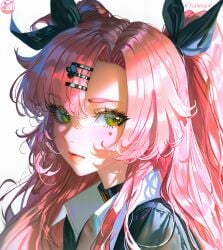 ai_generated green_eyes icon nicole_demara pink_hair zenless_zone_zero