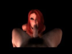 1girls 3d animated areola breast cockman_pictures disney eyeshadow fellatio hair hair_over_one_eye jessica_rabbit nick_cockman nipples oral penis pov red_hair who_framed_roger_rabbit