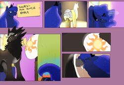 2015 balls comic cum cum_in_mouth cum_inside deepthroat fellatio female feral friendship_is_magic juba male my_little_pony oral penis princess_luna_(mlp) rhen_(jelomaus) sex straight