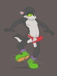 1boy anthro bulge canine clothing crisp_the_wolf erection hypnosis male male_only mammal mind_control penis shoes solo tenderule34 underwear wolf