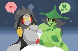 abstract_background aegislash alma_(metachoke) anthro anthrofied big_breasts breasts cacturne cactus duo female flora_fauna glans group huge_breasts humanoid male metachoke nintendo nipples nora_(metachoke) nude paizuri penis plant pokemon pokemon_(species) pokemon_rse pokemon_xy pokemorph sex shiny_aegislash shiny_pokemon straight sword video_games voluptuous weapon