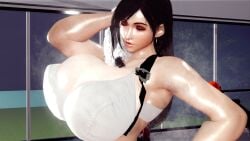 beth_uwu breasts_bigger_than_head final_fantasy_vii sweaty tifa_lockhart