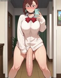 ai_generated ayase_momo dandadan futanari grapesss light-skinned_futanari