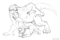 adam_wan alpha_male anal anthro beefy cocky daddy furry furry_only manly no_humans sketch spreading tagme tough_guy zaush