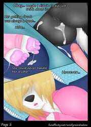 anthro ass audrey_(woofyrainshadow) canine comic cum cum_on_ass cum_on_feet english_text female furaffinity_username girly husky incest male mammal mother page_2 parent penis sleeping son straight woofy_(woofyrainshadow) woofyrainshadow