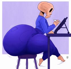 ass big_ass big_butt bubble_ass bubble_butt fat_ass fat_butt femboy fiffer fully_clothed hips huge_ass huge_butt large_ass large_butt looking_back original_character skeleton skelly_(fiffer) thick thick_ass thick_butt thick_thighs thighs wide_hips