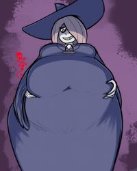 1girls big_belly dranthule drawthread_request female female_only little_witch_academia sucy_manbavaran tagme