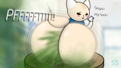 aggressive_retsuko aggretsuko anthro fart female fennec fennec_fox fenneko furry sanrio sci-salandre tagme