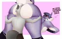 2boys anthro ass big_ass big_butt dialogue face_in_ass fat_ass fat_butt femboy furry furry_only gassydragont gay huge_ass huge_butt large_ass large_butt looking_at_viewer looking_back looking_back_at_viewer male male/male male_only original_character shark shark_(voreion) text thick_ass thick_butt yoga