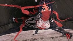 3d asian asian_female black_hair cindy_moon female marvel marvel_comics rape silk_(marvel) spider-man_(series) tentacle tentacle tentacle_rape