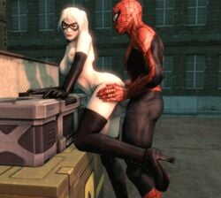 3d animated ass black_cat_(marvel) black_cat_(web_of_shadows) breasts elbow_gloves felicia_hardy female from_behind high_heel_boots high_heels human male marvel marvel_comics nipples peter_parker sex source_filmmaker spider-man spider-man:_web_of_shadows spider-man_(series) straight thigh_boots