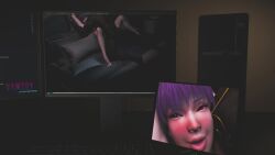 3d animated ayane_(doa) big_ass big_breasts big_penis camera cuckold dark-skinned_male dark_penis dark_skin dead_or_alive interracial kunoichi moaning moaning_in_pleasure netorare ntr purple_hair red_eyes sex slim_waist tagme video virt-a-mate virtamate watching watching_from_afar zack_(dead_or_alive)