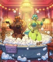 2girls animal_humanoid anthro big_ass big_breasts big_thighs breasts curvaceous curvy curvy_figure digital_media_(artwork) female gabocaricaturas hips hourglass_figure huge_ass huge_breasts huge_thighs humanoid large_ass large_breasts large_thighs legs mature mature_female original original_character original_characters slim_waist thick thick_hips thick_legs thick_thighs thighs voluptuous waist wide_hips wide_thighs