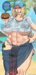 1boy 1futa 2024 abs angry areolae ass balls beach belly big_breasts big_penis bikini blonde_hair blue_eyes breasts clothed clothing dialogue elf elf_ears elf_futanari english_text flaccid futa_focus futanari grabbing_waist hiding_behind_another holding_onto_partner horsecock horsecock_futanari huge_cock huge_nipples humanoid larger_futanari light-skinned_futanari light-skinned_male light_skin link link_(breath_of_the_wild) male milf mostly_nude nintendo nipple_bulge nipple_piercing nipples nipples_visible_through_clothing ocean penis penis_out princess_zelda sand size_difference slightly_chubby smaller_male solo_focus standing stomach streachybear sweaty tears_of_the_kingdom text the_legend_of_zelda the_legend_of_zelda:_breath_of_the_wild the_legend_of_zelda:_tears_of_the_kingdom thick_thighs veiny_penis venus_body venus_futa wide_hips zelda_(tears_of_the_kingdom)