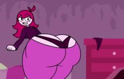 1girls animated ass ass_bigger_than_head ass_cleavage ass_crack butt_crack czartheczar fart fart_cloud fart_fetish farting female fuchsia_(czartheczar) pink_hair room smile sound tagme video