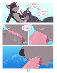 absurd_res age_difference anal animal_genitalia anthro ass ball_fondling balls biped bird_dog blush bodily_fluids canid canine canis chest_tuft comic daddy_kink detached_sheath dialogue domestic_dog duo english_text epicbunbun erection eyewear father father_and_child father_and_son fondling genitals gesture golden_retriever group hi_res hunting_dog incest larger_male male male/male male_anthro male_rimming_male mammal masturbation mature_anthro mature_male multiple_scenes nude nude_male older_male oral outdoor_nudity outside parent parent_and_child parent_and_son plant prostate retriever rimming rimming_male sex sheath size_difference skinny_dipping smaller_male solo son speech_bubble stripes sweat sweatdrop text tree trio tuft wolf younger_male