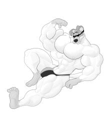abs biceps canine disney dodger_(oliver_and_company) domestic_dog male muscles muscular muscular_arms muscular_legs muscular_male muscular_thighs pecs uknownwolf