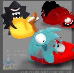 bruh cum_on_ass jelly jelly_band jelly_defense nakeilyar penetrating_object penetration purple_cum rubber_duck see-through sex