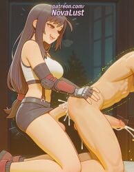 1boy 1futa 2025 ai_generated artist_name balls big_breasts big_chest black_skirt blush breasts bust busty chest cock crop_top cum cum_while_penetrated dick earrings ejaculation elbow_pads final_fantasy fingerless_gloves futanari gloves hi_res high_quality high_resolution highres intersex jewelry large_breasts long_hair low-tied_long_hair male novalust nude open_mouth patreon patreon_username pencil_skirt penis projectile_cum red_eyes skirt stable_diffusion straight suspender_skirt suspenders tank_top taut_clothes taut_shirt testicles tifa_lockhart trembling twitching_penis uncensored watermark