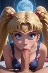 1boy 1boy1girl 1girls :>= ai_generated artist_name bare_shoulders bishoujo_senshi_sailor_moon black_bra blonde_hair blowjob blue_bra blue_eyes bow_bra bra breasts circlet collarbone crescent crescent_earrings double_bun earrings erection fellatio full_moon hair_bun hair_ornament hi_res indoors jewelry lingerie lips long_hair looking_at_viewer makeup male_pubic_hair medium_breasts moon night oral parted_bangs patreon_username penis pov pov_crotch progenarts pubic_hair sailor_moon saliva solo_focus straight tsukino_usagi twintails uncensored underwear usagi_tsukino veins veiny_penis web_address window