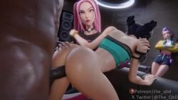 1boy 1boy3girls 3d 3d_animation 3girls 3girls1boy ambiguous_penetration animated asian asian_female ass ass_focus balls ballsack blender blender_(software) blender_cycles blue_hair bouncing_balls brown_eyes butt_focus cheeks choker cock cuckquean dark-skinned_male dark_skin dyed-hair dyed_hair female female_focus female_penetrated from_behind from_behind_position interracial interracial_sex korean korean_female kpop_demon_hunters large_cock large_penis legs legs_apart long_hair makeup male male/female male_penetrating male_penetrating_female mira_(kpop_demon_hunters) moan moaning moaning_in_pleasure moans multiple_females multiple_girls no_panties penetration penis pink_hair pleasured_female ponytail purple_hair rumi_(kpop_demon_hunters) sex short_video shorter_than_30_seconds sound sound_effects tagme testicles the_qbd tied_hair vein veins veiny veiny_penis video zoey_(kpop_demon_hunters)