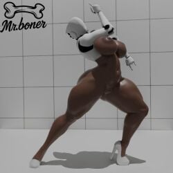 android big_ass big_breasts big_butt big_thighs breasts dark-skinned_female female girl haydee haydee_(game) helmet huge_ass huge_breasts huge_butt huge_thighs jojo's_bizarre_adventure jojo_pose jojo_reference looking_at_viewer meme milf mr.boner nice_ass nipples nude nude_female nudity pawg reference robot thighs