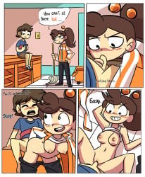 anonymous_artist begging_to_stop blowjob blush blushing boobs boobs_out born_to_work_in_retail breasts breasts_out cleaning clothed clothed_sex dick dick_in_mouth dick_in_pussy dick_in_vagina doggy_style doggystyle jenny_(peargor) missionary missionary_position mop mopping older_female_and_younger_male penis penis_in_mouth penis_in_pussy penis_in_vagina questionable_consent sitting_male small_dick small_penis standing_doggy_style standing_doggystyle standing_female tits tits_out webtoon