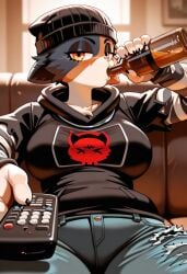 ai_generated big_breasts breasts cat_ears cat_girl cat_tail catgirl fortnite fortnite:_battle_royale lily_698 meme meowskulls