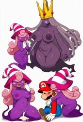 ai ai_art ai_generated female harem male mario mario_(series) novelai shadow_queen threesome vivian_(paper_mario) wives