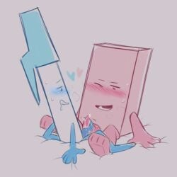2boy 2boys battle_for_bfb battle_for_bfdi battle_for_dream_island battle_for_dream_island_again bfb bfdi bfdia blush blush_lines blushing cum drool drooling eraser_(bfdi) frottage gay gay_male gay_sex homosexual homosexual_male homosexual_sex object_show object_shows osc pen_(bfdi) penis_touching sweat sweatdrop sweating tentacle_penis the_power_of_two tpot