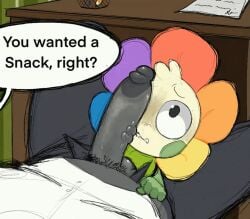 2d animated anon anonymous_male balls blush bottomwear circumcised cock_on_face cock_slap dandy's_world dandy_(dandy's_world) dandys_world dandysseat deadtoons dialogue dialogue_bubble fat_cock gay green_blush grey_pants implied_deepthroat implied_oral implied_penetration implied_rape innoc innocent innocent_expression large_cock legal male multi_genitalia multicolored_body multicolored_fur no_sound penis petals pubes pubes_exposed roblox roblox_game shocked_expression shorter_than_10_seconds size_difference sketchy slapping_face speech_bubble teeth under_desk under_the_table unzipped unzipped_pants vein white_topwear