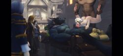 animated ankle_grab barefoot bestiality blowjob canine double_penetration feet fellatio female female_on_anthro jaina_proudmoore nude public public_sex spitroast tagme vaginal vaginal_penetration vaginal_sex video worgen world_of_warcraft zmsfm
