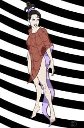 1girls 2d actress alternate_version_at_source beetlejuice black_hair breasts celebrity female lydia_deetz nipples nipples_visible_through_clothing pussy real_person solo tittydispenser translucent_clothing winona_ryder
