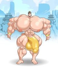 2d balls bodybuilder bulge hyper hyper_balls hyper_bulge hyper_cock hyper_genitalia hyper_muscles hyper_penis hyper_testicles khanthedestroyer male male_only muscles muscular muscular_arms muscular_male muscular_thighs penis testicles