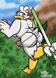 1man ass avian duck game_freak nintendo pokemon sirfetch'd white_fur