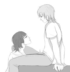 dazzy_dizz fully_clothed hard_cock hard_penis kpop_demon_hunters mystery_(kpop_demon_hunters) oc ocxcanon original_character penis teasing trans_woman transfem transgender transgender_woman