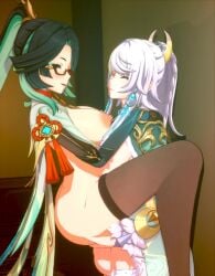 1futa 1girls 2girls 3d 3d_animation adeptus animated balls ballsack big_balls big_breasts big_penis blender_(software) carrying carrying_another carrying_partner carrying_position cloud_retainer_(genshin_impact) futa_on_female futanari genshin_impact hand_on_shoulder hoyoverse lesbian_sex long_hair loop mihoyo mp4 passengerlamp penis ponytail sex tagme thick_thighs thighhighs thighs vaginal_penetration vertical_video video voluptuous xianyun_(genshin_impact) yuri zibai_(genshin_impact)