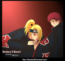 deidara dk_studios naruto sasori straight_hair tagme yaoi