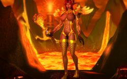 breasts clothing derpynaut female night_elf piercing pussy solo world_of_warcraft