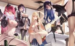 6+girls :d animal_ears apron arm_up armpits ass bare_shoulders bent_over between_breasts bikini black_bikini black_choker black_coat black_collar black_dress black_garter_belt black_gloves black_hair black_hairband black_headwear black_horns black_leotard black_lobelia_(cosplay) black_nails black_necktie black_thighhighs blonde_hair blue_eyes blue_hair blunt_bangs blush bra breasts brown_thighhighs can cg chain_leash chains choker cleavage cleavage_cutout closed_mouth clothes_lift clothes_pull clothing_cutout collar collarbone cosplay couch crop_top demon_girl demon_horns demon_tail demon_wings detached_collar dress drink_can ear_piercing earrings epaulettes fake_animal_ears fake_tail fishnets floral_print flower frilled_sleeves frills gainoob garter_belt garter_straps gloves gothic_lolita gradient_hair green_eyes grey_hair grin gun gyaru hair_between_eyes hair_flower hair_ornament hair_over_one_eye hairband hand_up handgun hands_up hanging_breasts hat holding holding_can holding_clothes holding_gun holding_leash holding_weapon holding_whip horns indoors izayoi_arisa jewelry kitagawa_marin kuroe_shizuku kuroe_shizuku_(cosplay) lace-trimmed_legwear lace-trimmed_thighhighs lace_trim large_breasts leaning_forward leash leotard lifted_by_self long_fingernails long_hair long_sleeves looking_at_viewer maid medium_breasts multicolored_hair multiple_girls nail_polish navel necklace necktie necktie_between_breasts nipples nude one_eye_closed open_mouth panties pantyhose parted_lips piercing playboy_bunny pointy_ears print_bikini puffy_sleeves purple_eyes purple_hair rabbit_ears rabbit_tail red_eyes red_hair revealing_clothes rizu-kyun rizu-kyun_(cosplay) rose_print shirt short_hair shrug_(clothing) side-tie_bikini_bottom sidelocks signature sitting skirt smile sono_bisque_doll_wa_koi_wo_suru standing stomach string_bikini swept_bangs swimsuit tail teeth thighhighs thighs tongue tongue_out underwear v very_long_hair weapon whip white_apron white_hair white_panties wide_sleeves wig wings wrist_cuffs